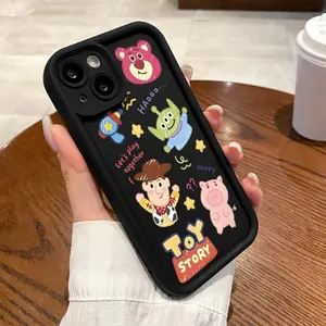 Pro Camera Case For Samsung case A12 4G 5G A03 A03s A04 A04E A04s A05 A05s A10s A11 A13 4G A13 5G A14 4G 5G A15 4G 5G A20 A20s A21s A22 4G A23 A24 A25 Slikon Kartun Toy Story Animated Cartoon Softcase Handphone Casing Ponsel