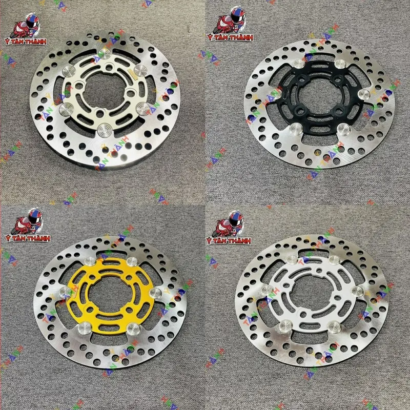 đĩa thắng moto 3 phen inox lòng nhôm 0