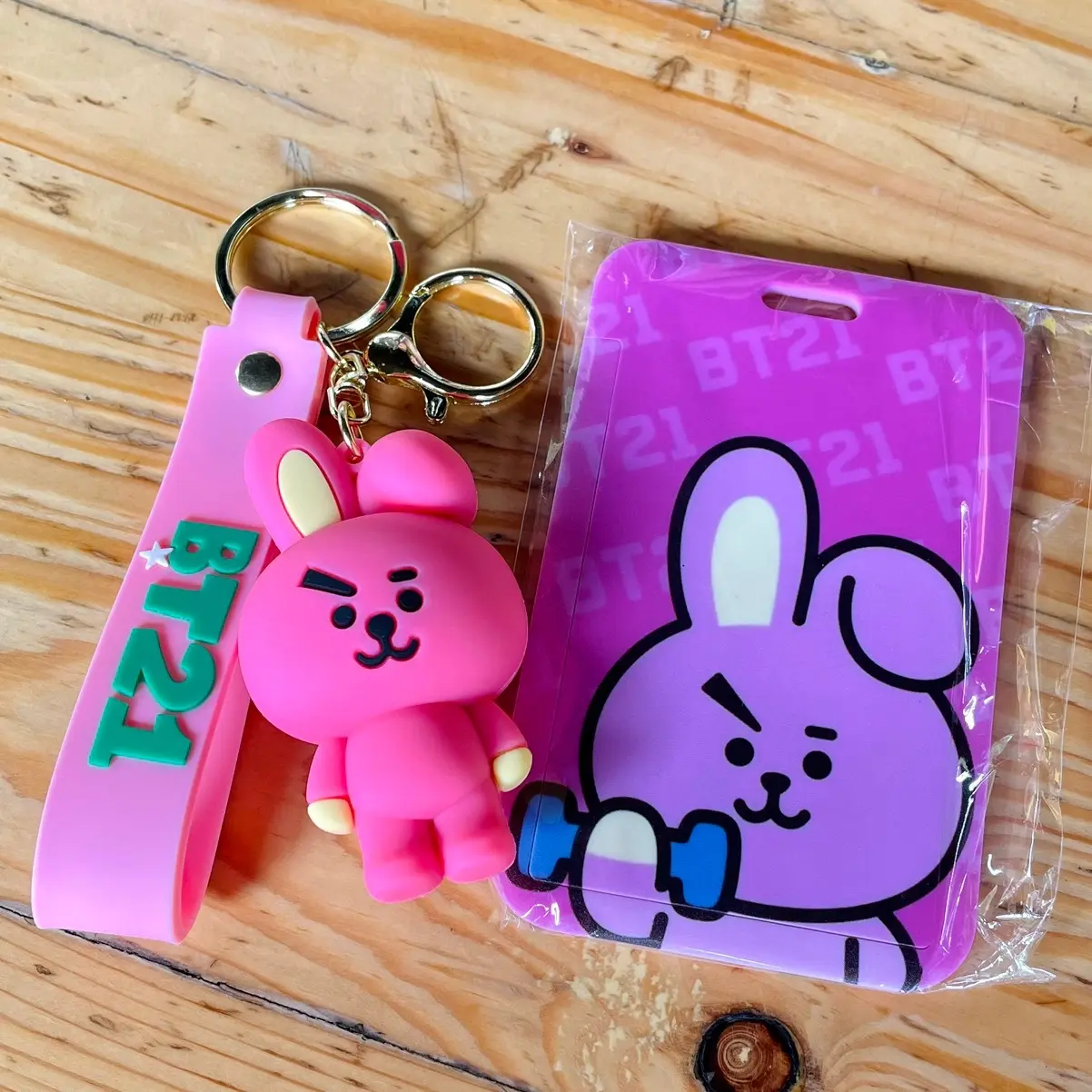 [BTS] Unoff Card Holder 2in1 Keyring Gantungan Kunci Key Chains Aksesoris Hadiah Keychain