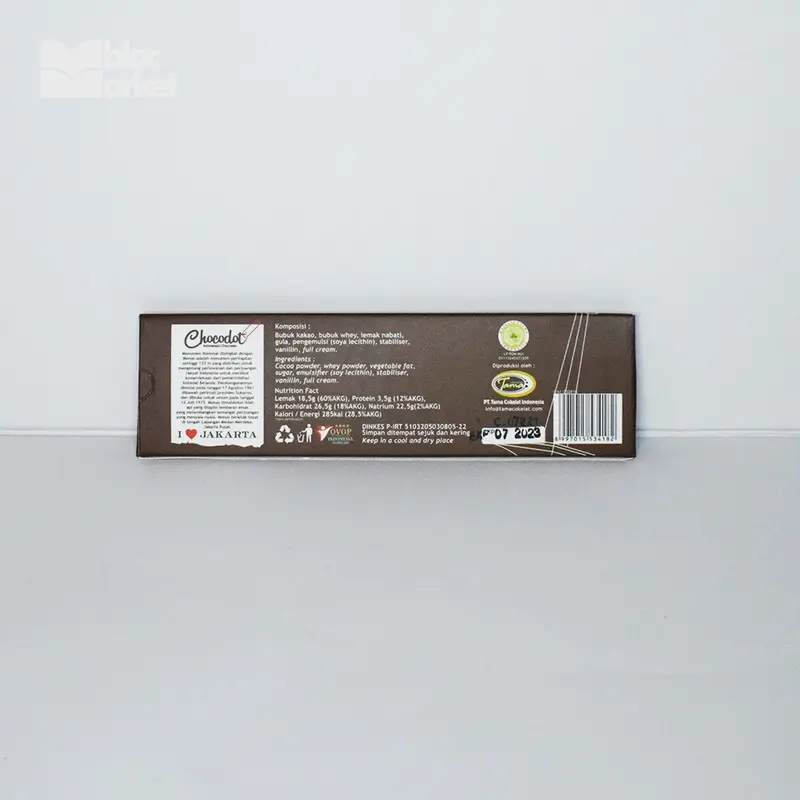 CHOCODOT I LOVE JAKARTA MILK CHOCOLATE 40GR 1