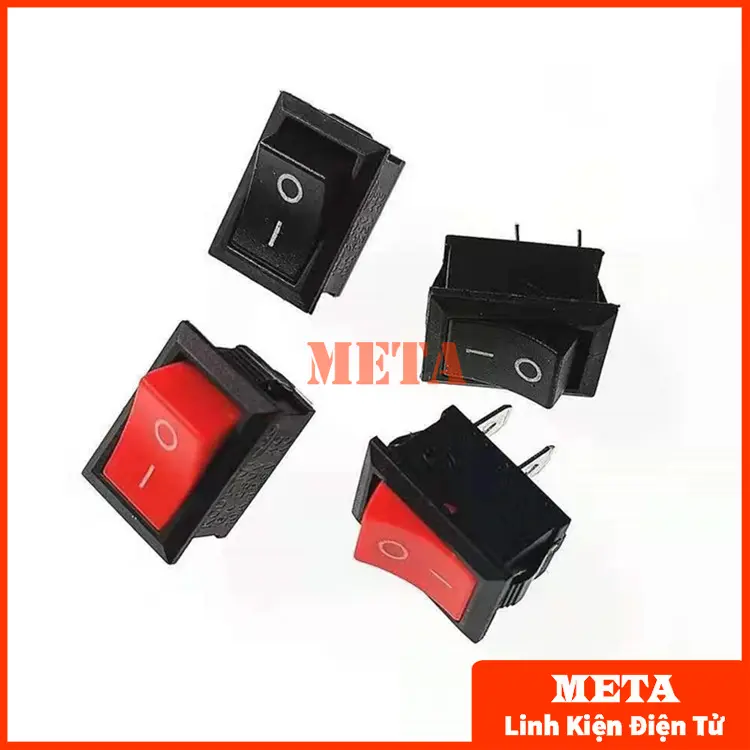 Công Tắc Bập Bênh KDC1-11 3A/250VAC 2 Chân - Kích Thước 8.5*13.5mm - Màu Đỏ