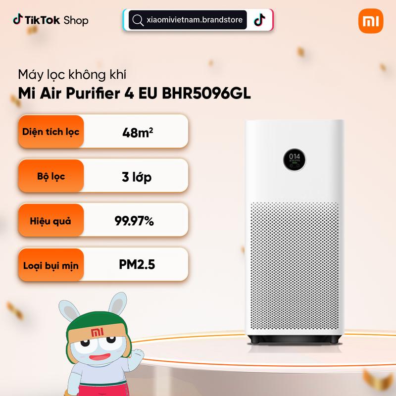 Máy lọc không khí Xiaomi Mi Air Purifier 4 EU BHR5096GL - Lọc sạch 99.97% bụi bẩn