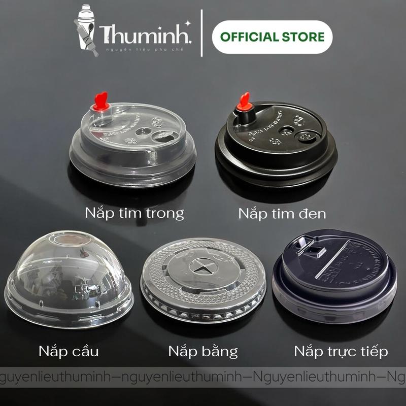 Lốc 50 Nắp Đậy Ly Giấy, Ly Tim Phi 90