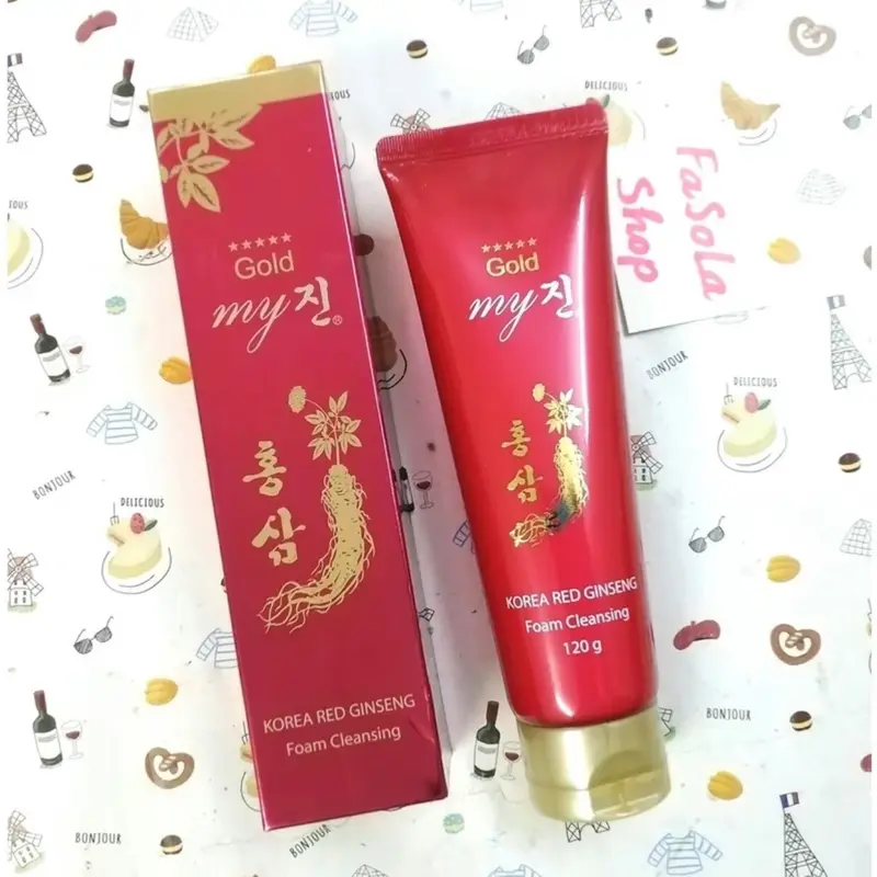 (ComBo 2 Lọ) SỮA Rửa Mặt Sâm Đỏ My Gold Hàn Quốc Skincare Làm Đẹp Da Nữ Dưỡng Ẩm Da Women 3