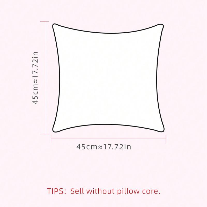 Tree Print Cushion Cover without Filler, 1 Count Square Throw Pillocase, Household Decoration Supplies for Home Living Room Sofa Bedroom 1