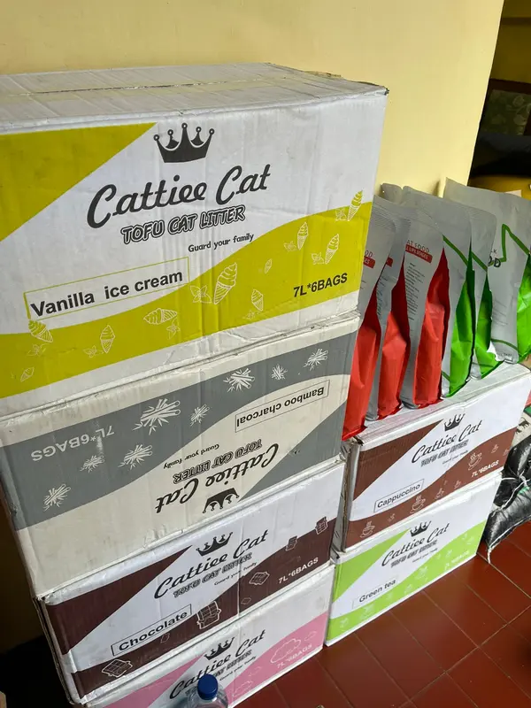 PASIR TOFU CAT LITTER CATTIEE CAT 7 LITER 1 DUS (6PACK) 1