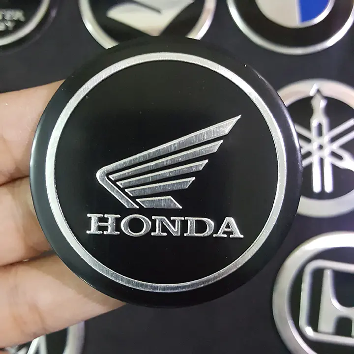 Miếng dán kim loại logo HONDA cánh chim 5.5cm