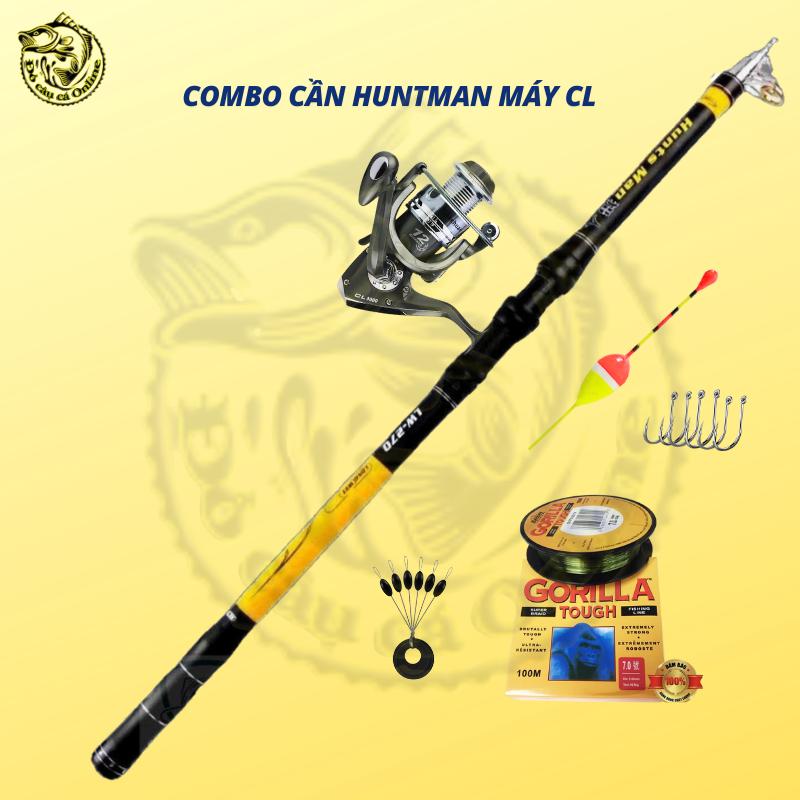 Cần Câu Máy Huanman Rút Gọn 2m1 2m4 2m7 3m0 3m6 Máy CL 3000 Đến 7000 Bắt Cá Đi Câu Fish Câu Cá Fishing tl