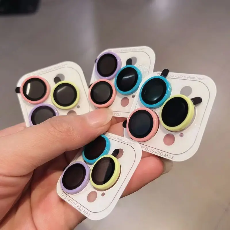 Candy color luminous lens film suitable for Apple 15 protective tape iPhone 14Pro color 13 single 12/11