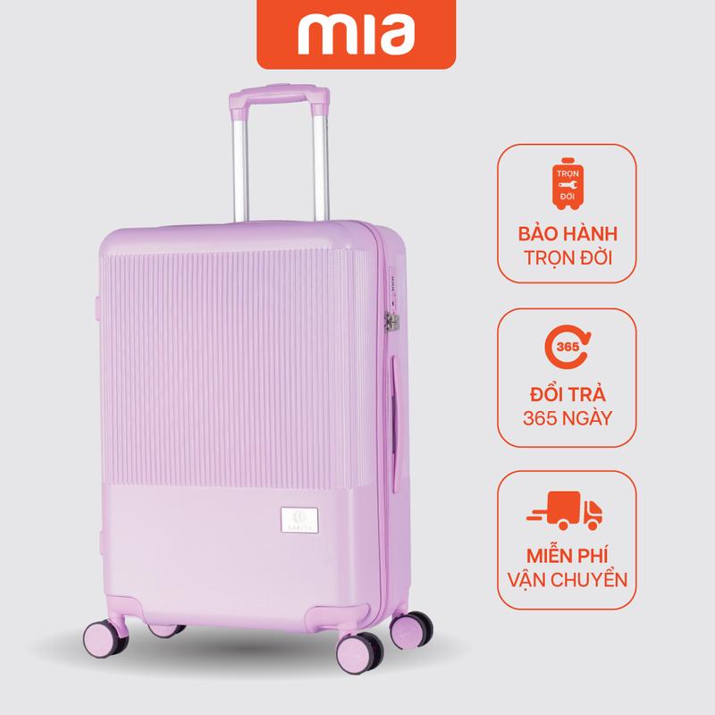 Vali Kéo Larita VELA 3 size 20/24/28 Nhựa PC/ABS cứng cáp, Khóa số TSA bảo mật cao, đế chống trầy - MIA