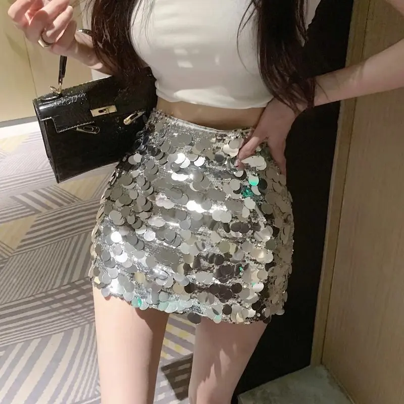 Chân Váy Ngắn, Thiết Kế Mới Đẹp, Cạp Cao Độc Đáo, Ôm Sát, Kiểu Chữ A, Chân Váy Kim Sa, Phong Cách Cô Gái Nóng Bỏng