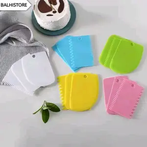BLS09 3pcs/set Scraper Pemotong Kue Alat Dekorasi Kue
