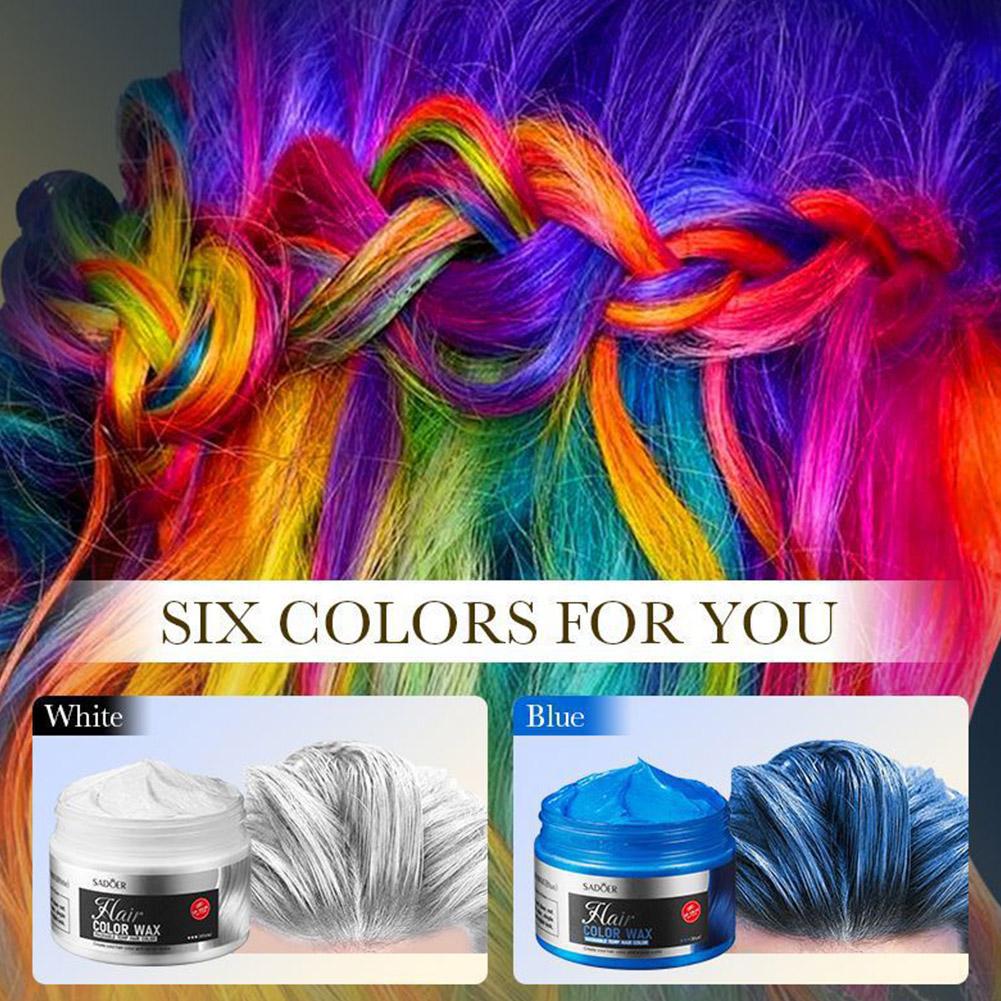 PEWARNA RAMBUT SEKALI PAKAI Warna WAX Styling Tahan Lama | Non Lengket Mudah Dicuci | Temporary Highlight Kerajinan Rambut