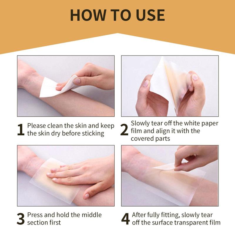 Product Introduction of 6patch Invisible Concealer Patch Skin Tattoo Scar Concealer Cover Patch Waterproof Skin Color Cover Patch 48