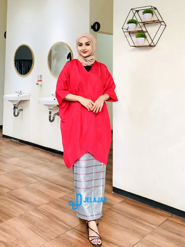 KAFTAN ARUN || VISCOS ADEM PREMIUM Nyaman Batik Gamis Tunik Wanita Muslim 6