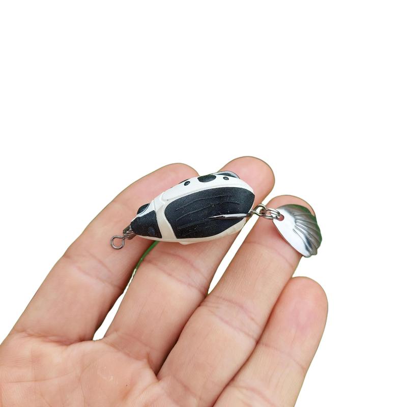 Mồi Câu Lure Nhái hơi S1000 Mini TNV 3.5cm, Lưỡi Bkk, Body Caosu Mềm Đi Câu Bắt Cá Fishing Câu Cá