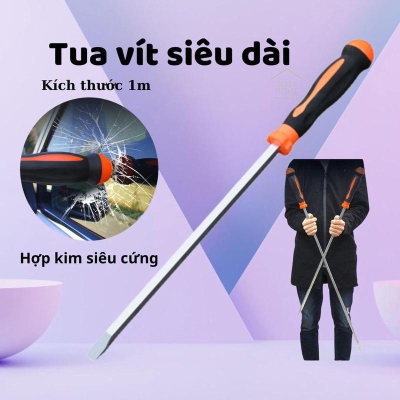  Tua Vít Dài 60 cm & 100 cm Cỡ Lớn Sửa Chữa Chuyên Dụng Chất Liệu Dày Dặn Chắc Chắn Đa Chức Năng tô vit bake 