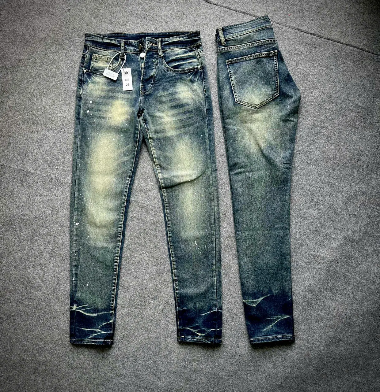 Quần jean nam pơơ  pồpồ tag lụa bảng trơn,rách xước mẫu mới hot trenn-ZENZ STORE Menswear Pants Có Túi