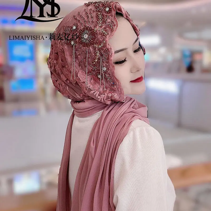 Hats, hats, scarves, summer scarves, hot selling tassel mesh, Malay long scarves