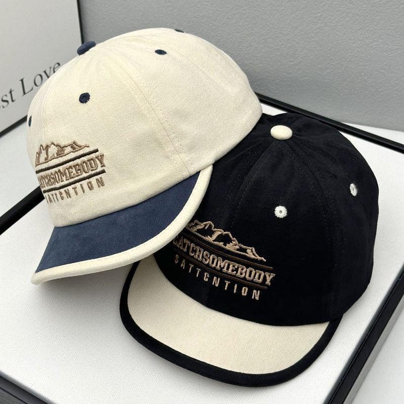 Mũ Bóng Chày Thiết Kế Khối Màu Phong Cách Hàn Quốc Vành Chữ Thêu Thích Hợp Cho Mùa Xuân Và Mùa Hè Phong Cách Hàn Quốc Mới Mũ Mỏ Vịt 100 Mũ Chống Nắng Mềm Cho Nam