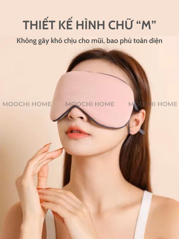 Bịt mắt ngủ 2 mặt, miếng che mắt ngủ phù hợp với người làm văn phòng đi tàu xe hoặc người bị mất ngủ 3