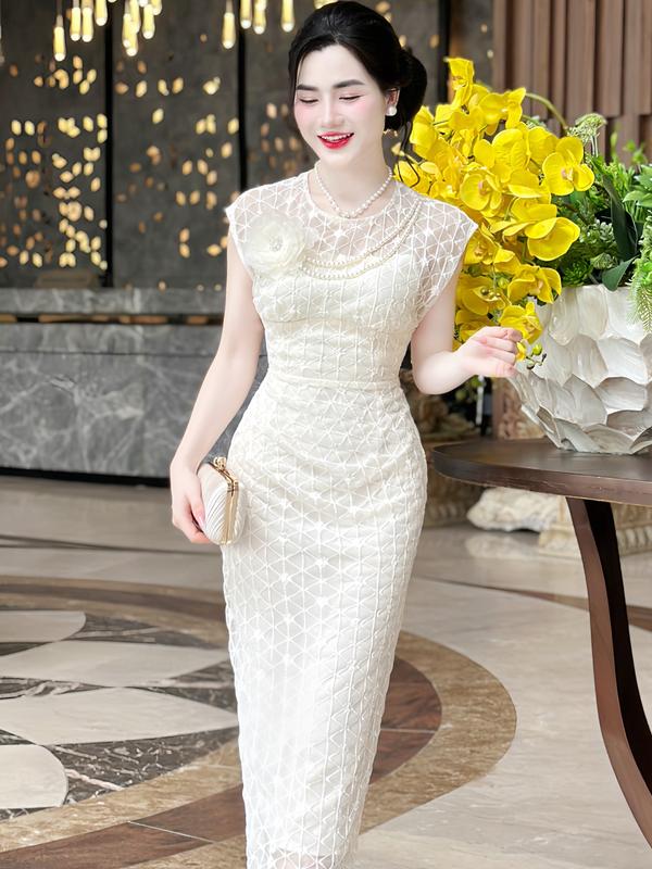 [MIỄN SHIP] MDU4330 Váy Ren Cao Cấp - Thiết Kế Kiêu Sa Trên Từng Đường Nét Dành Cho Nữ Women Dress Màu Trắng 5