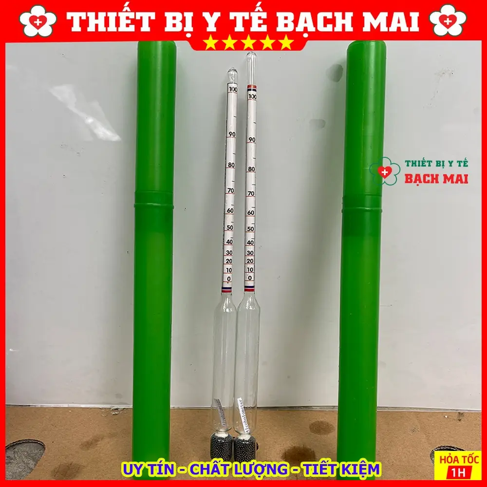 Dụng Cụ Đo Nồng Độ Cồn, Tửu kế Đo Nồng Độ Rượu 0-100 độ