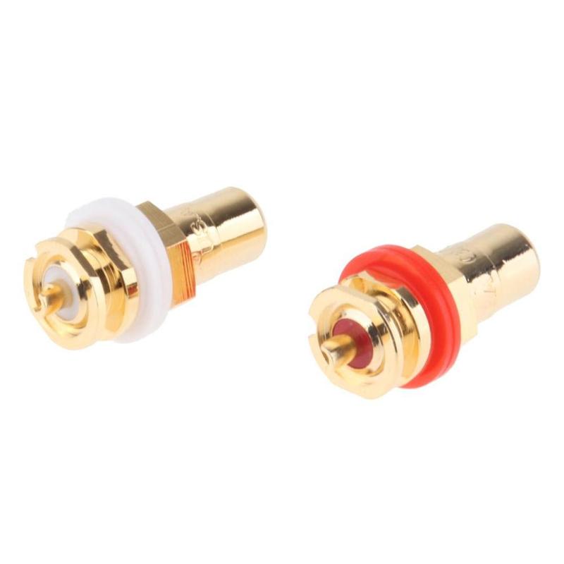 Pair Terminal Plug Socket Chassis Panel Mount - 0