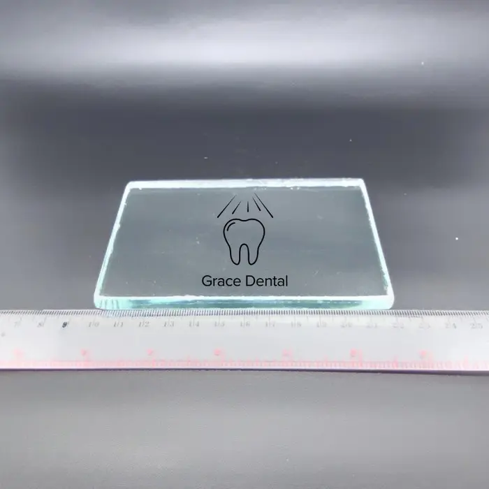 Glass Plate Dental 8mm / Mixing Slab / Kaca Bening Dental Tebal 8mm