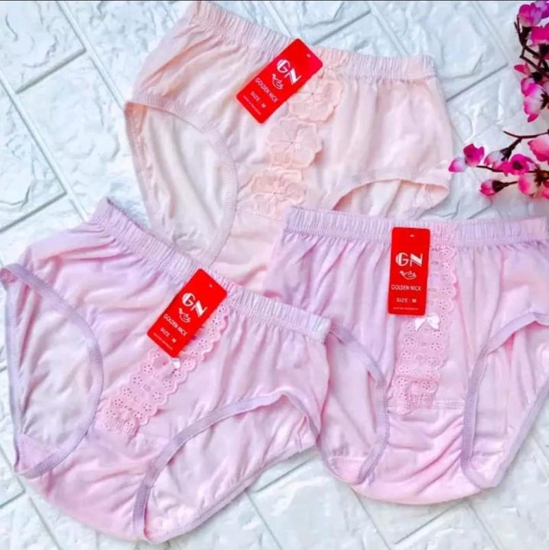 Product Introduction of Grosir 12Pcs / 1Lusin - Celana Dalam CD Wanita Dewasa Katun Merk Golden Nick Renda - M L XL XXL 0