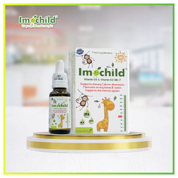    Hàng Chính Hãng   IMOCHILD - Vitamin D3 K2 MK7 DHA - Hỗ Trợ Phát Triển Chiều Cao Thông Minh Hơn Lọ 20ml Cho Bé - Bộ Sản Phẩm IMOCHILD Men Vi Sinh 