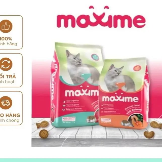 Thức ăn hạt Maximes cho mèo từ 2 tháng trở lên, 70g, bổ sung vitamin và khoáng