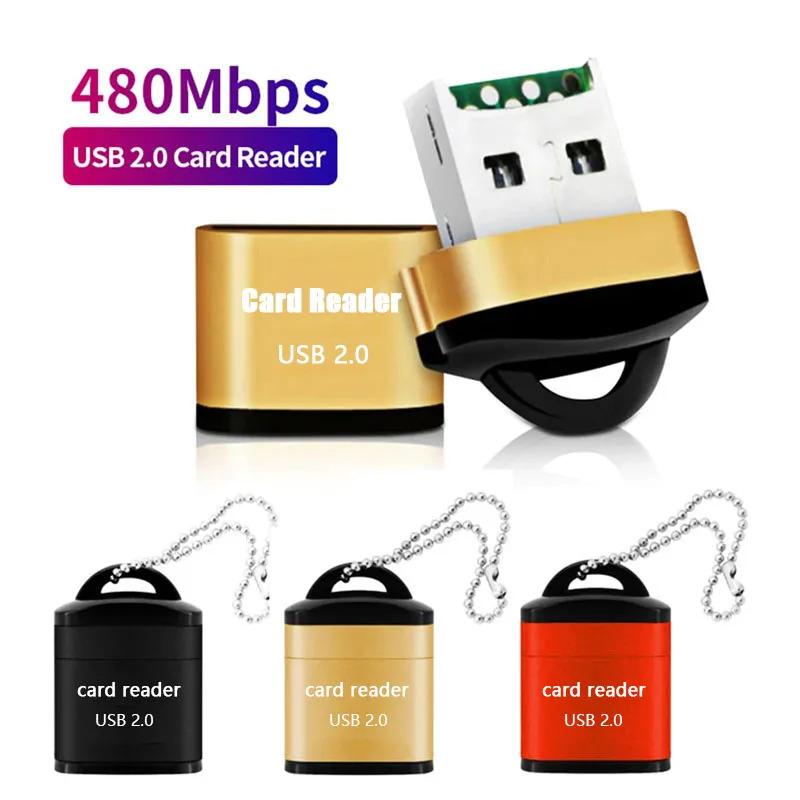 Mini high speed USB 2.0 card reader TF memory card adapter for computer desktop laptop notebooks USB cartridge 1