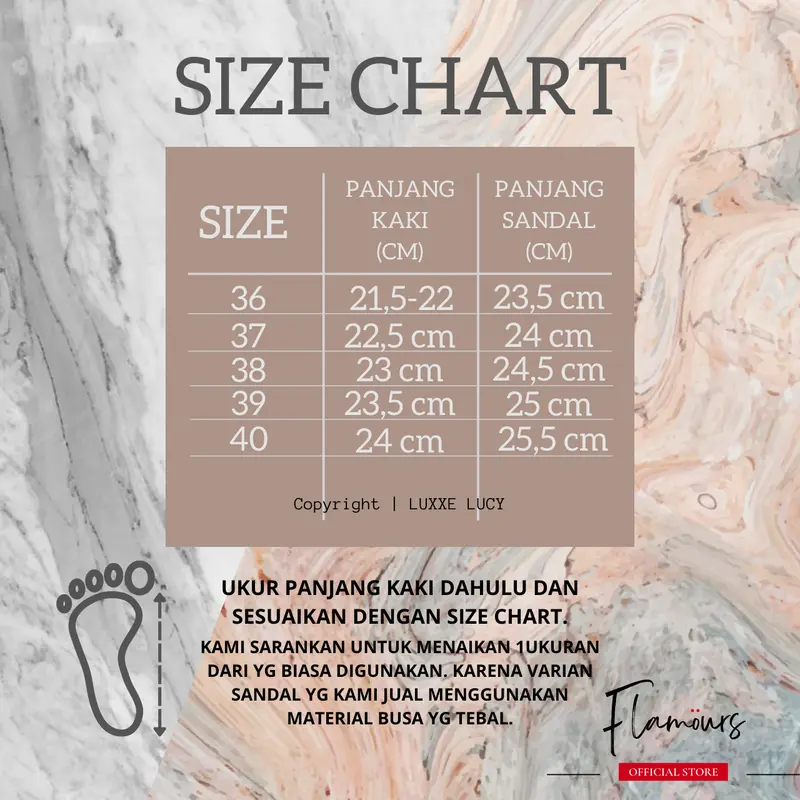 sendal wanita flat slide busa tipis nyaman empuk cone straps aul By Flamours 5