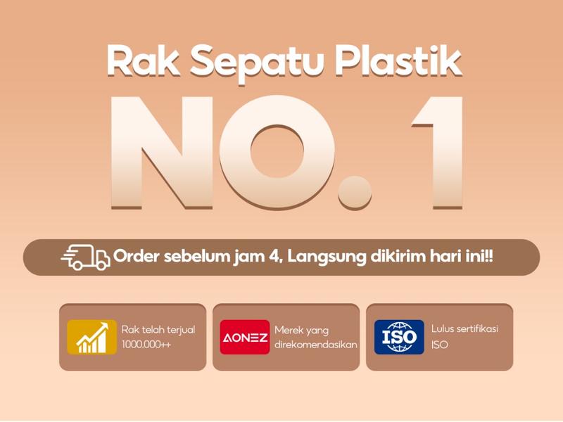 Product Introduction of 【COD 24 Shipping】AONEZ Rak Sepatu Anti Debu 6 Layer Tebal Shoe Rack Portable Serbaguna Kotak Sepatu Portable 2