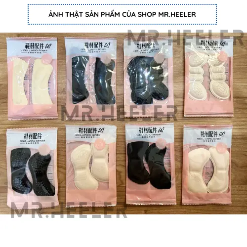 Top 6 lót gót giày cao gót êm chân cao cấp giảm đau bảo vệ chống tuột gót chân nam nữ có keo dán MR.HEELER
