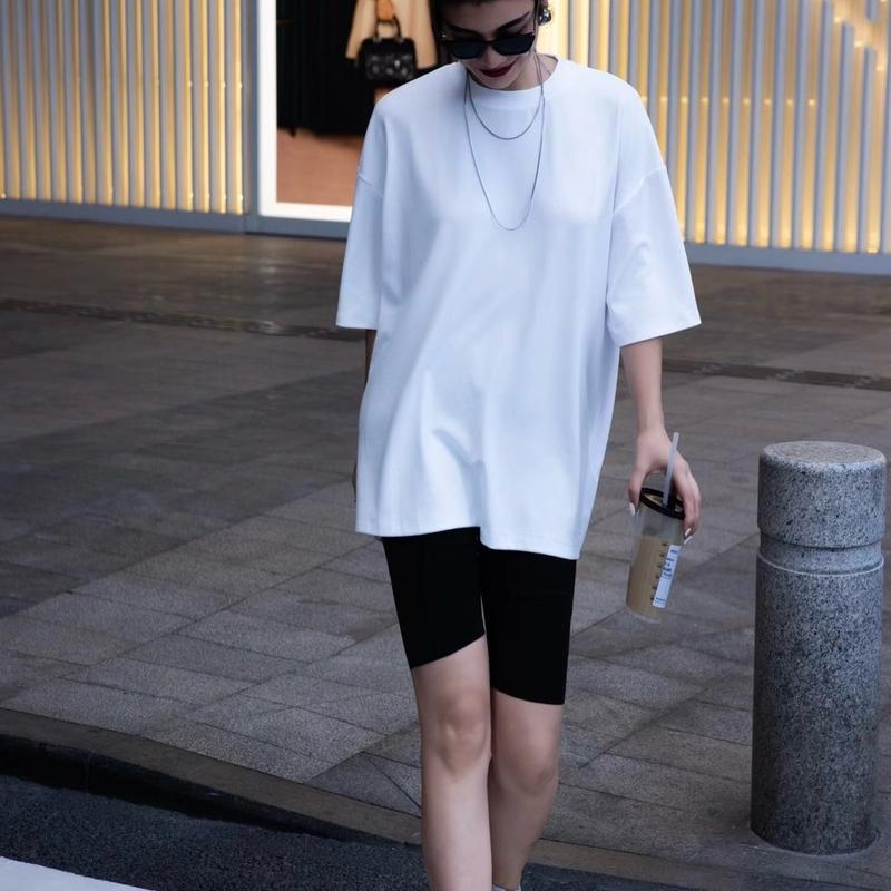 Áo phông Nữ trắng chất cotton Hot New 2025 Cổ Tròn Top Women cá tính trơn áo  love 1