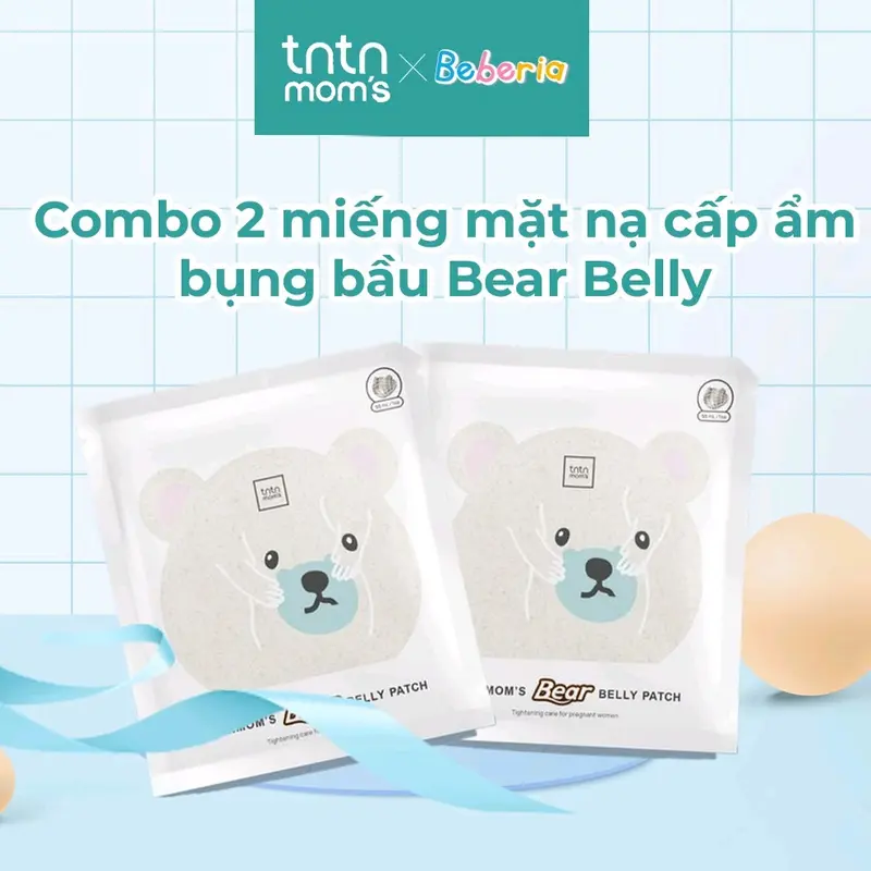 Combo 2 miếng Mặt nạ bụng tntnmom's (kèm sticker) 3