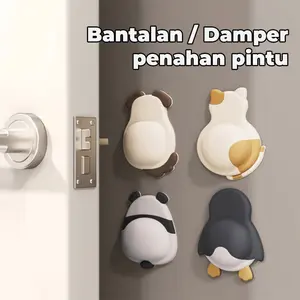 Penahan Gagang Pintu Super Cute lucu Bantalan Pelindung Pengganjal Pengaman Benturan Pintu Lemari Meja