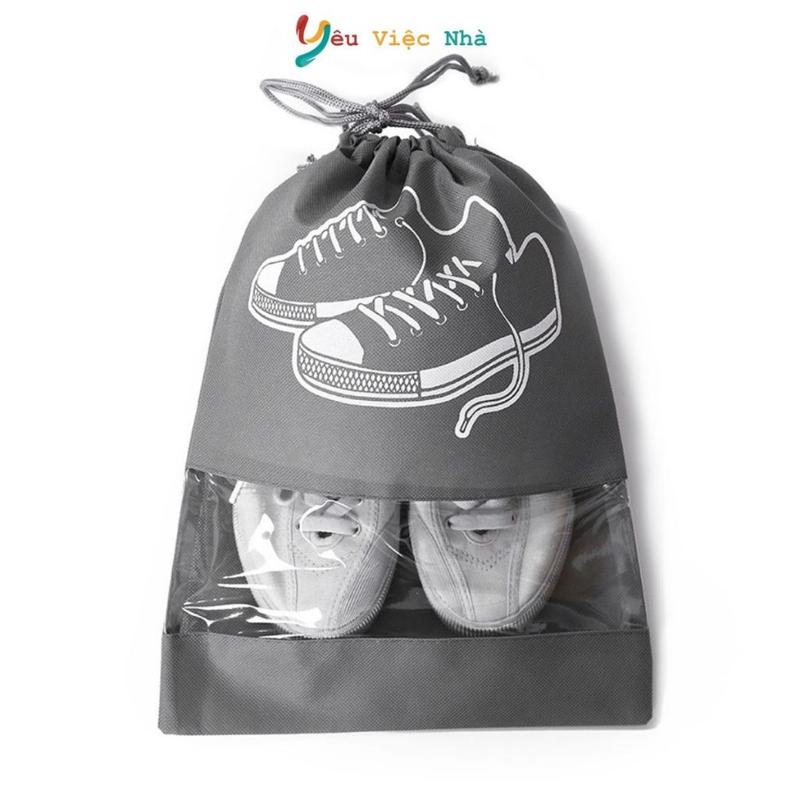 Túi Đựng Giày Dây Rút Chống Bẩn Đi Du Lịch Size Lớn Tiện Lợi Túi Vải Bảo Vệ Giày Dép