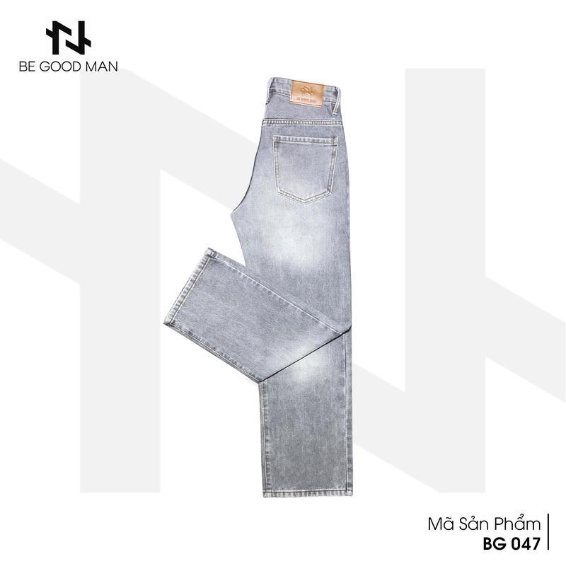 BG Suông 047 - N&N - Quần Jean Nam Dáng Baggy Ống Suông Rộng Màu Xám Rách Thời Trang quần  jean  nam  ống  suông  rộng 3