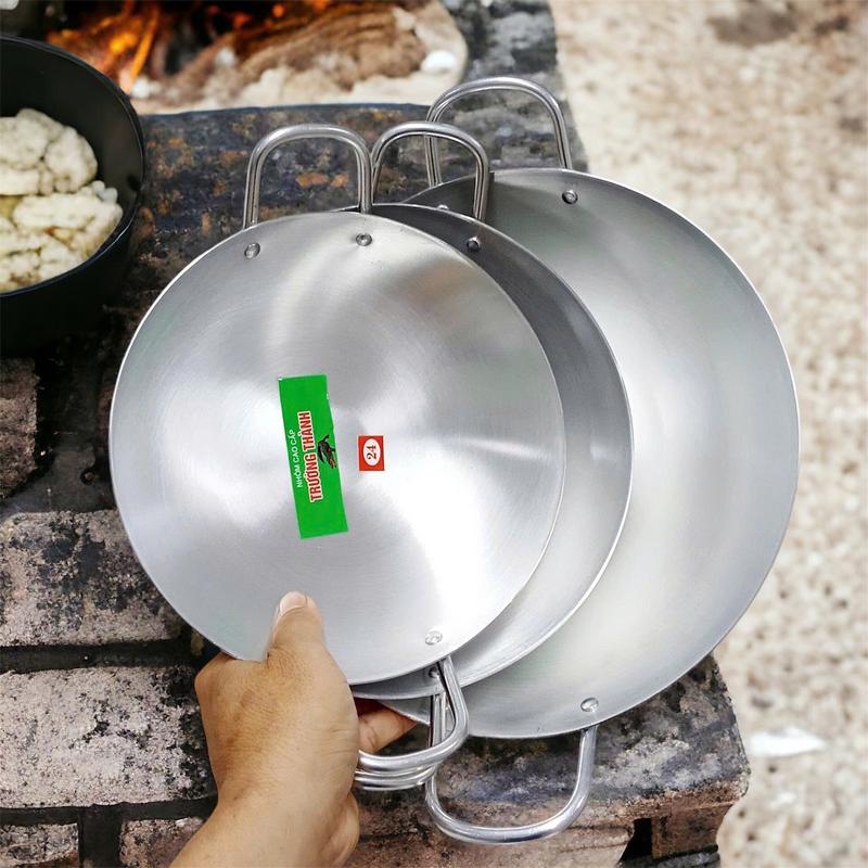 Product Introduction of Combo 3 chảo nhôm (24cm, 26cm, 30cm) cao cấp dày lòng sâu đổ bánh xèo, xào chính hãng giá rẻ - Phương Trang 17