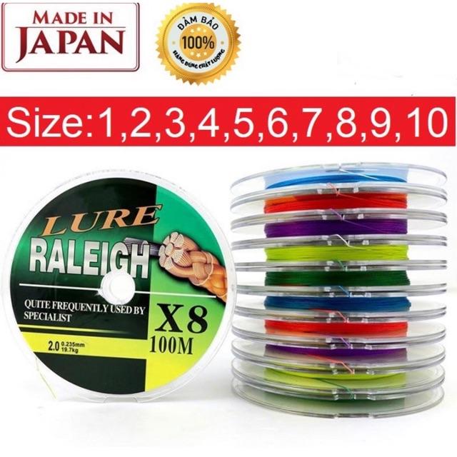 dây dù câu cá dù lure x8 japan cao cấp tải cá 71kg siêu bền