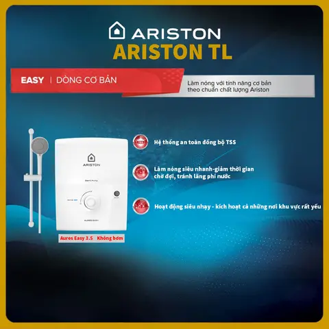MÁY NƯỚC NÓNG TRỰC TIẾP ARISTON AURES EASY3.5 - Hàng chính hãng