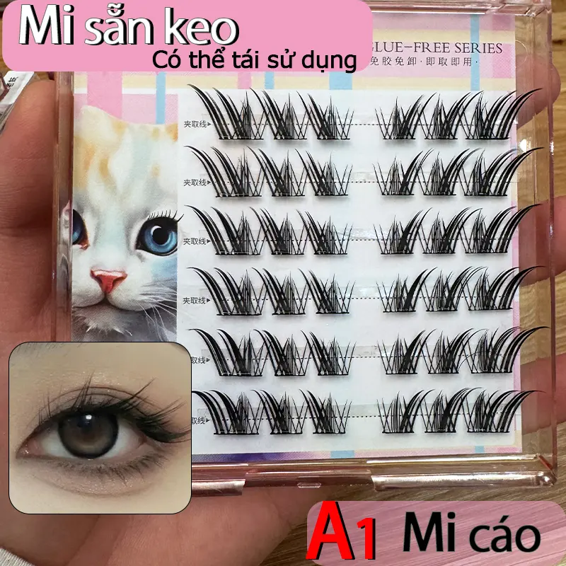 Lông Mi Giả, Lookme Star, Keo Dán, Cong Chữ C, Mịn, Có Thể Tái Sử Dụng, Thiết Kế Tinh Xảo Trang Điểm Việt Nam, Thích Hợp Cho Những Người Dùng Muốn Tạo Cảm Giác Mắt Quyến Rũ, Hiệu Ứng Cong Tự Nhiên, Có Thể Sử Dụng Nhiều Lần, Hiệu Suất Chi Phí Cao 6