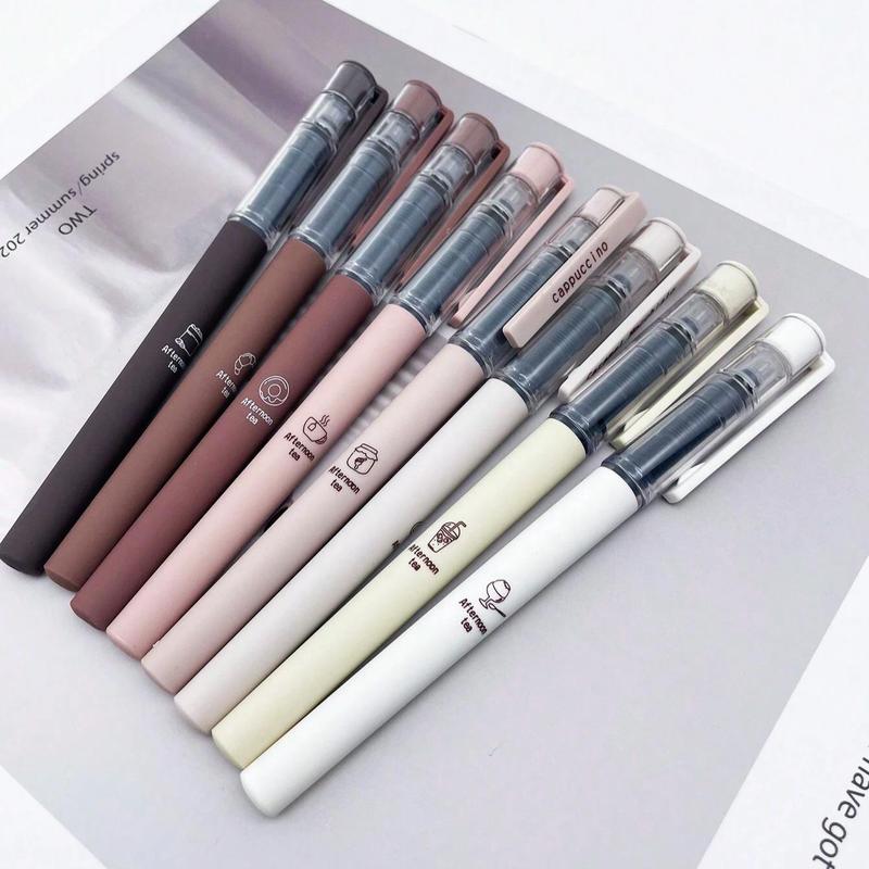 Product Introduction of Neutral Pen, 6 Counts/set Quick Drying Writing Pen, High Aesthetic Writing Pen, Office Stationery & Supplies for Home School Office 2