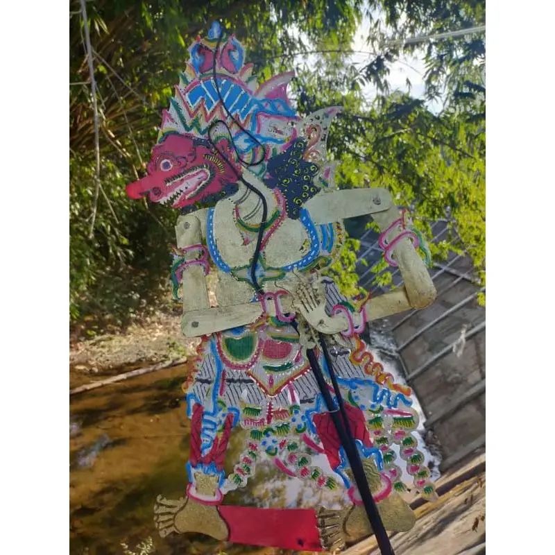 Wayang Kulit Sapi ASLI Buto Raton Ukuran Kidangan