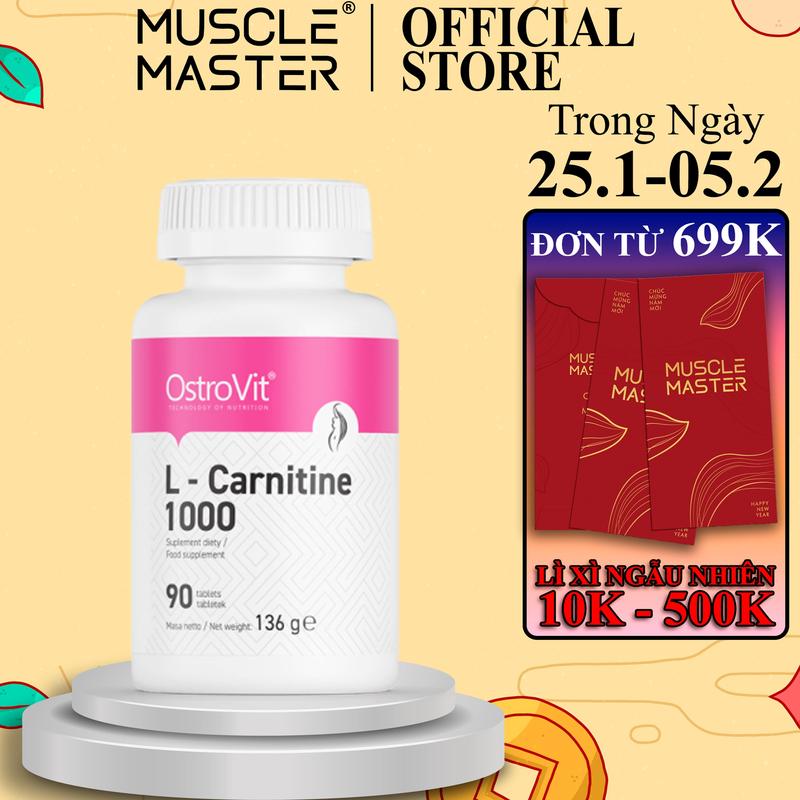 Thực Phẩm Bổ Sung Ostrovit L-Carnitine 1000mg 90 Viên