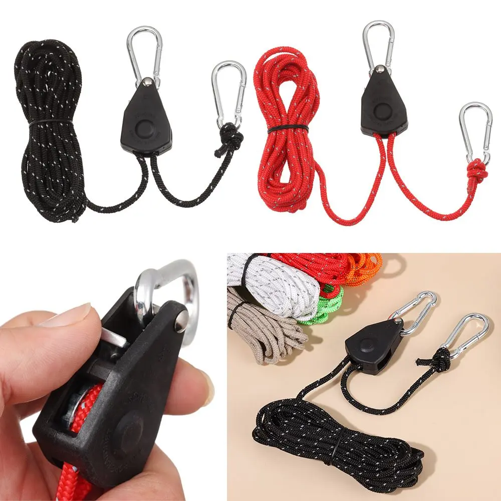 Dụng cụ nâng và Cắm trại, đèn 5m, ròng rọc Khóa Cố Định Dây lều căng, Móc treo cần cẩu, dây buộc có thể điều chỉnh