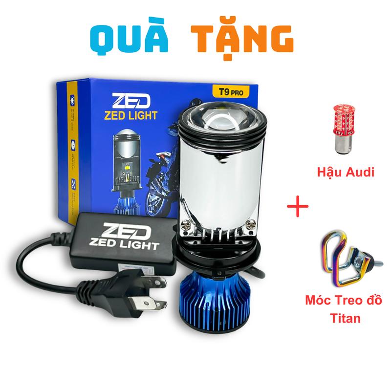 Đèn Pha Bi Cầu  T9 PRO ZED LIGHT - 45W, 12 24V Điện Bình Lắp Ô Tô Xe Máy, Ánh Sáng Hoàn Hảo, Chống Chói - Phụ Tùng